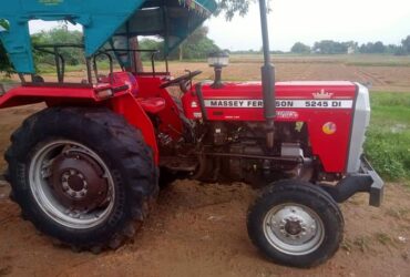 MF 5245 DI TRACTOR ! SHAKTIMAN ROTAVATOR ! 5 TYNE CULTIVATOR SALE