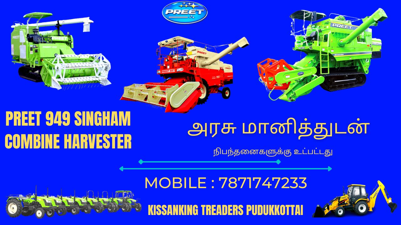 PREET 949 Singham Combine Harvestr Sales In Tamilnadu