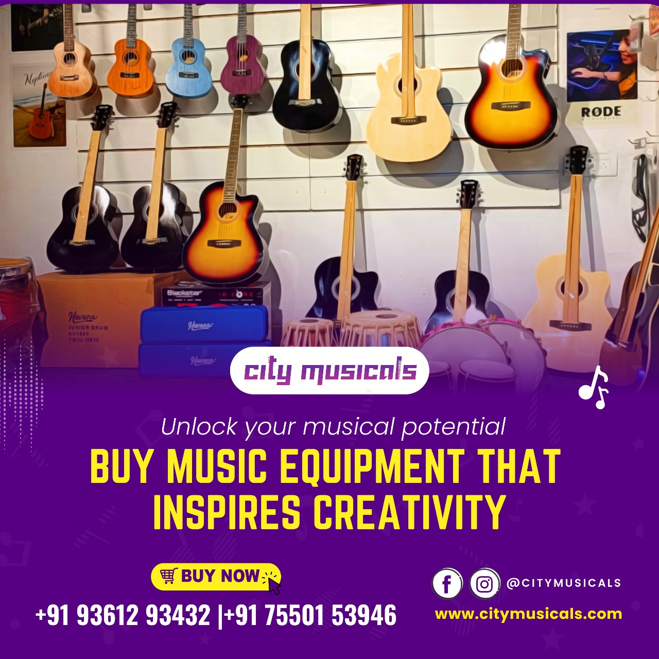 Unlock your musical potential with the right instrument at our online store