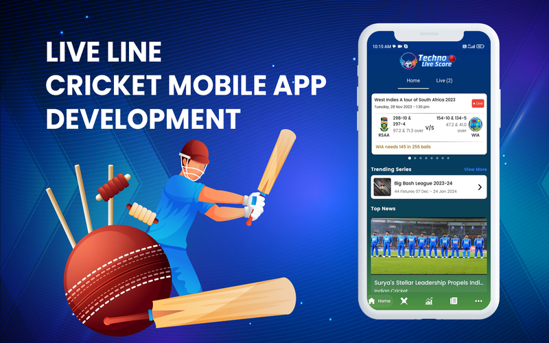 Live Line Cricket Score App Development Company – Technoloader