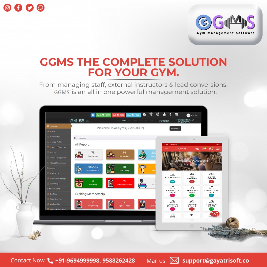 GGMS- Gym Management Software For Gym Owners And Fitness Club