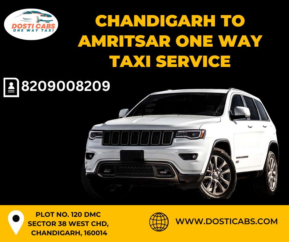 Chandigarh To Amritsar One Way Taxi Service